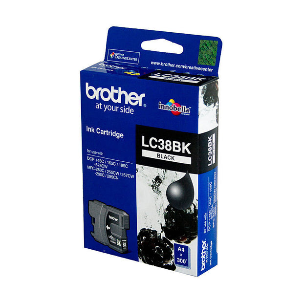 Brother LC38 Ink Cart 300 pages Black