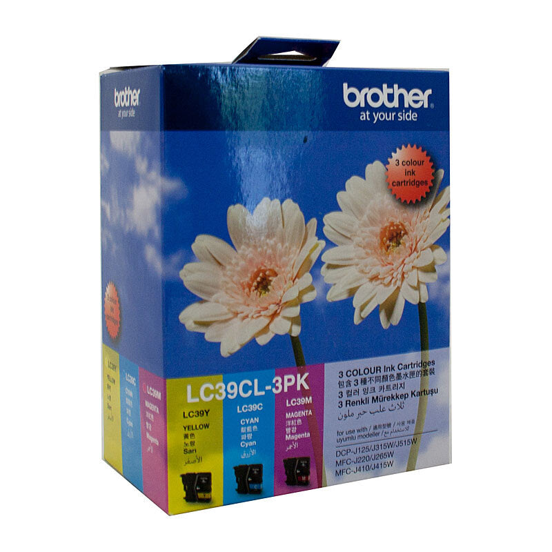 Brother LC39 CMY Colour Pack 260 pages each