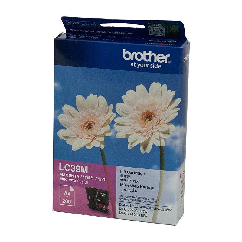 Brother LC39 Ink Cart 260 pages Magenta
