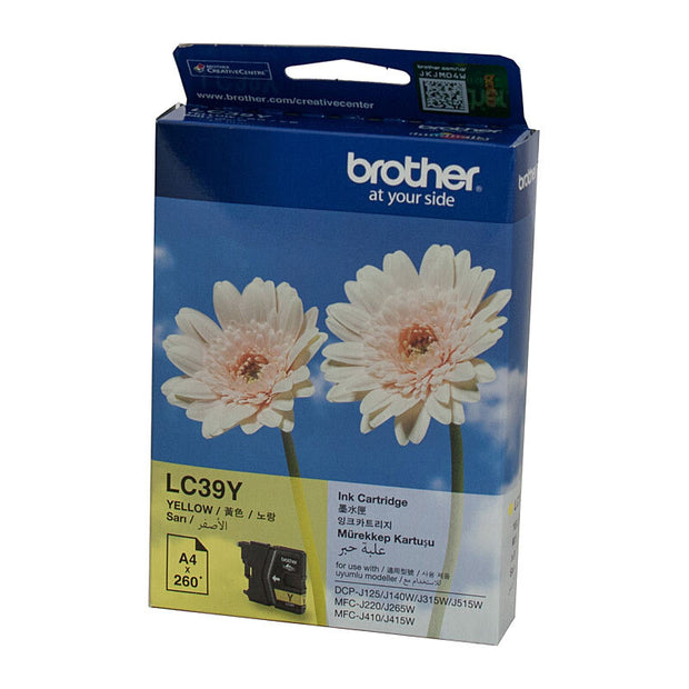 Brother LC39 Ink Cart 260 pages Yellow