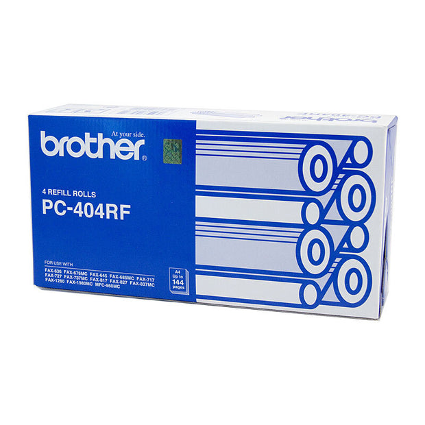 Brother PC404RF Refill Rolls 144 pages each Fax Film