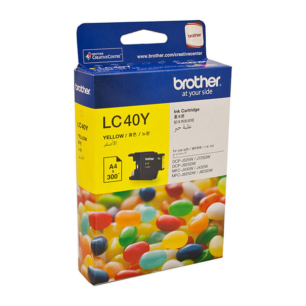 Brother LC40 Ink Cart up to 300 pages Yellow