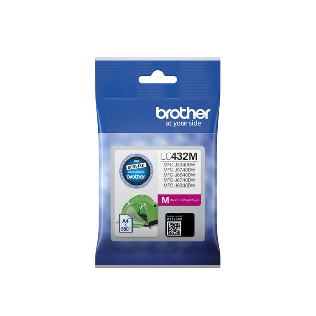 Brother LC432 Mag Ink Cart up to 550 pages Magenta