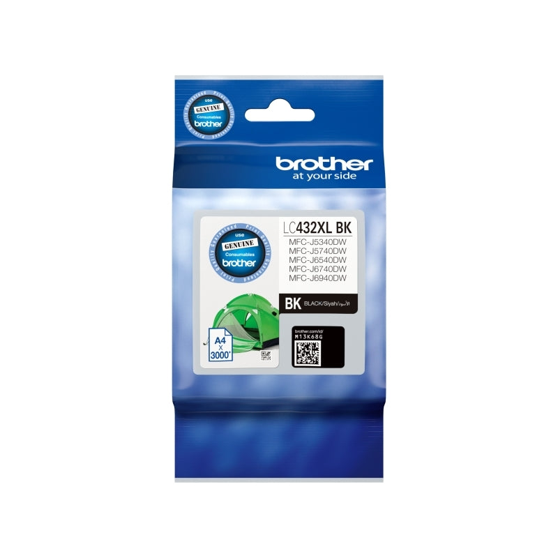 Brother LC432XL Ink Cart up to 3,000 pages Black