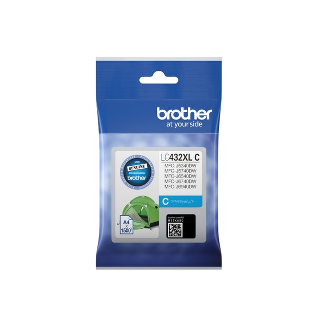 Brother LC432XL Ink Cart up to 1,500 pages Cyan
