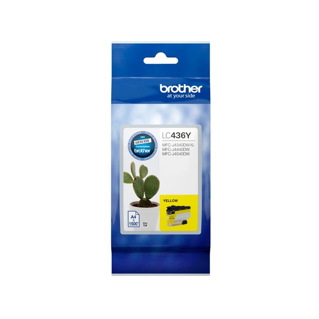 Brother LC436Y Yell Ink Cart up to 1,500 pages Yellow
