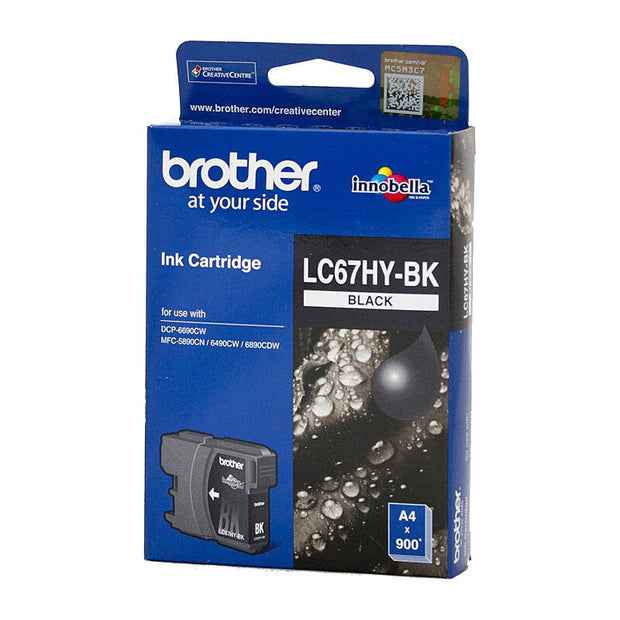 Brother LC67 HY Ink Cart 900 pages Black