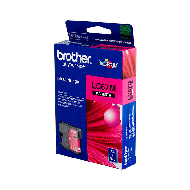 Brother LC67 Ink Cart 325 pages Magenta