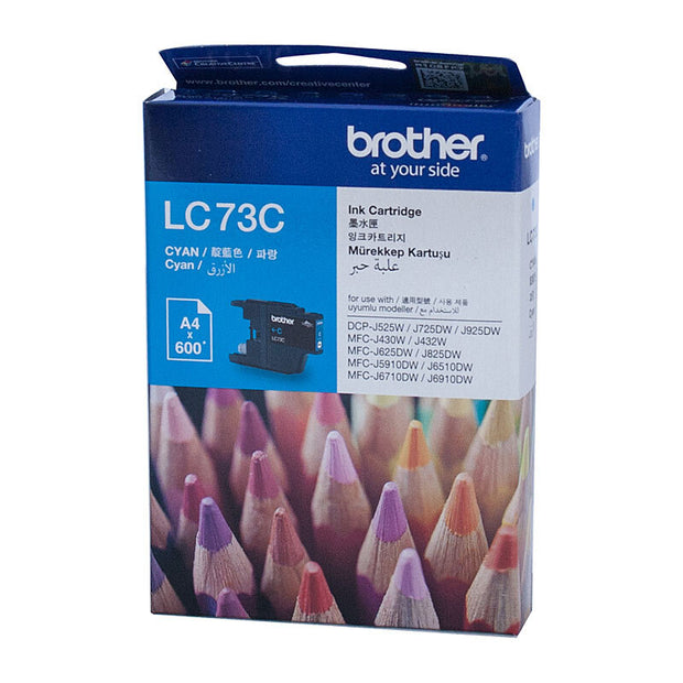 Brother LC73 Ink Cart Up to 600 pages Cyan