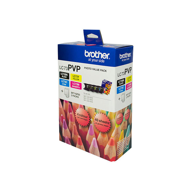 Brother LC73 Photo Value Pack Refer to singles