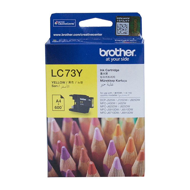 Brother LC73 Ink Cart Up to 600 pages Yellow