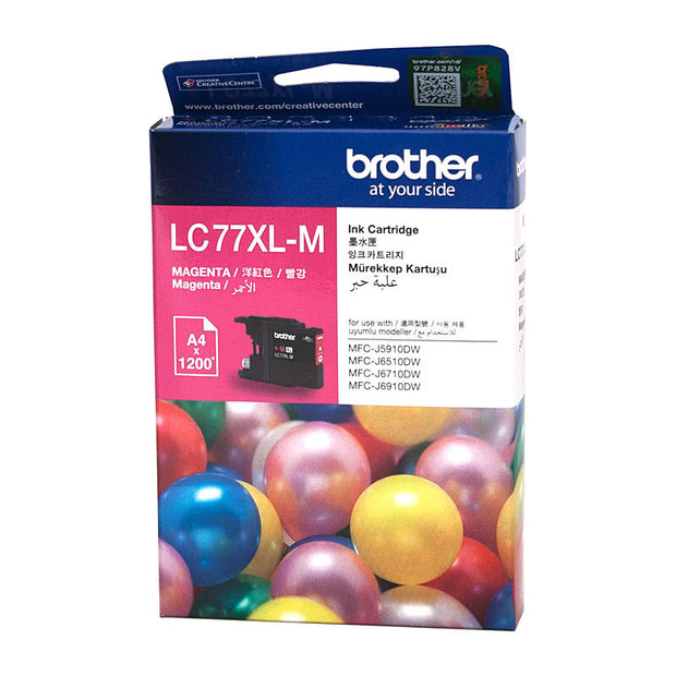 Brother LC77XL Mag Ink Cart Up to 1,200 pages Magenta