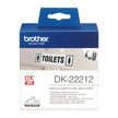 Brother DK22212 White Roll 62mm x 15.24 metres Film