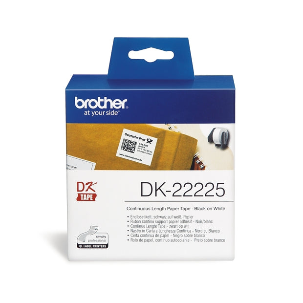 Brother DK22225 White Roll 38mm x 30.48 metres Paper