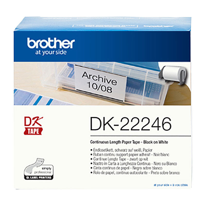 Brother DK22246 White Roll 103mm x 30.48 metres Paper