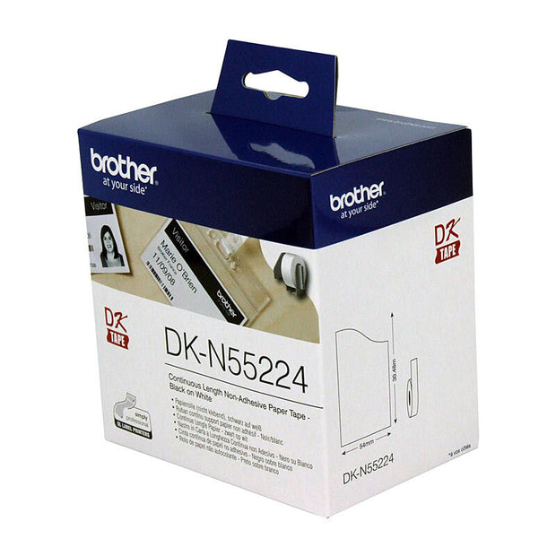 Brother DKN55224 White Roll 54mm x 30.48 metres Paper