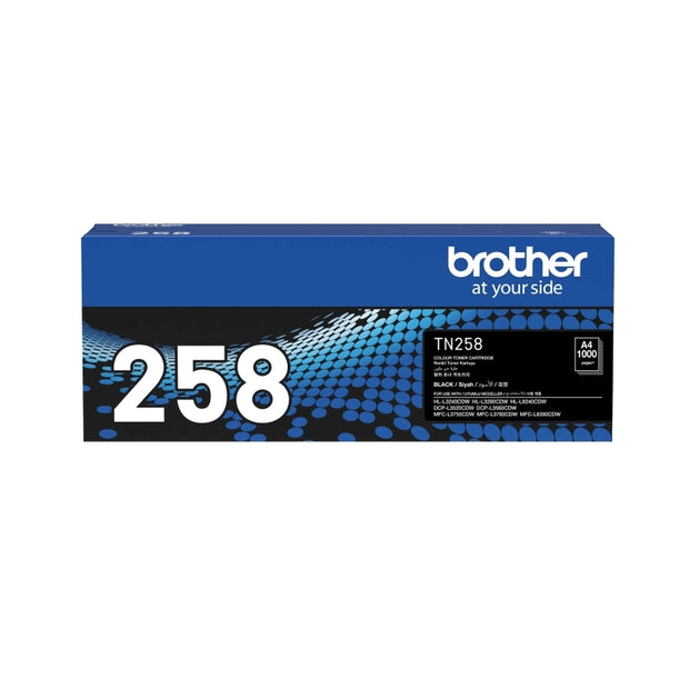 Brother TN258 Black Toner Cart 1,000 pages