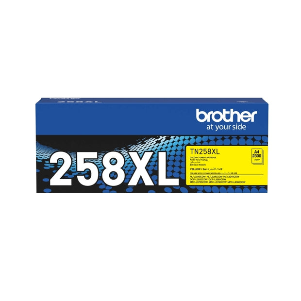 Brother TN258XL Yel Toner Cart 2,300 pages Yellow