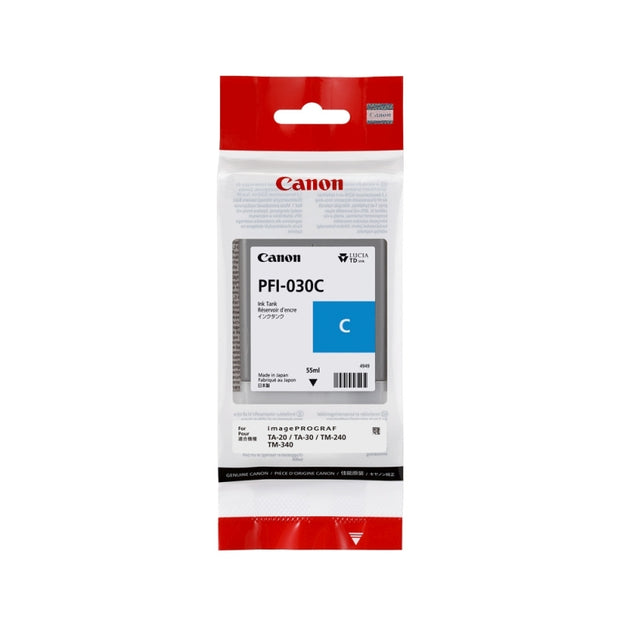 Canon PFI030 Ink 55ml Cyan