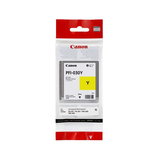 Canon PFI030 Ink 55ml Yellow