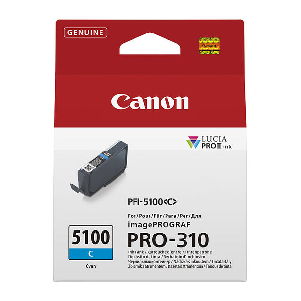 Canon PFI5100 Ink Cart 14.4ml Cyan