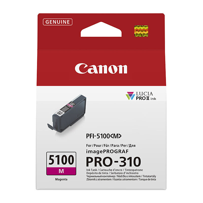Canon PFI5100 Mag Ink Cart 14.4ml Magenta