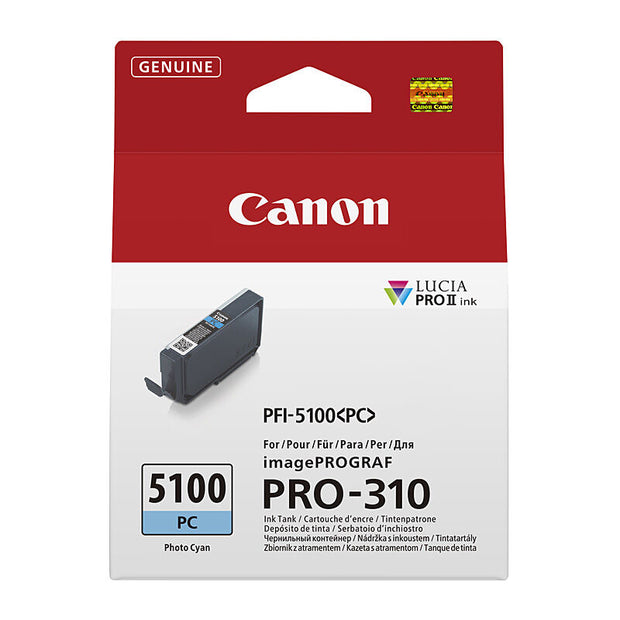 Canon PFI5100 Ph Ink Cart 14.4ml Cyan