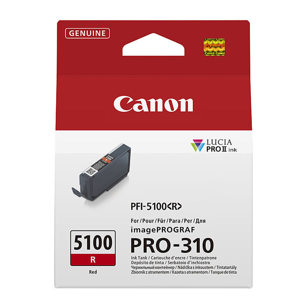 Canon PFI5100 Ink Cart 14.4ml Red