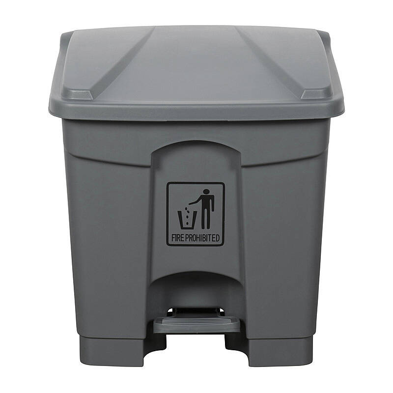 Clnlnk Rubsh Bin W/Pdl 30L Gry Grey