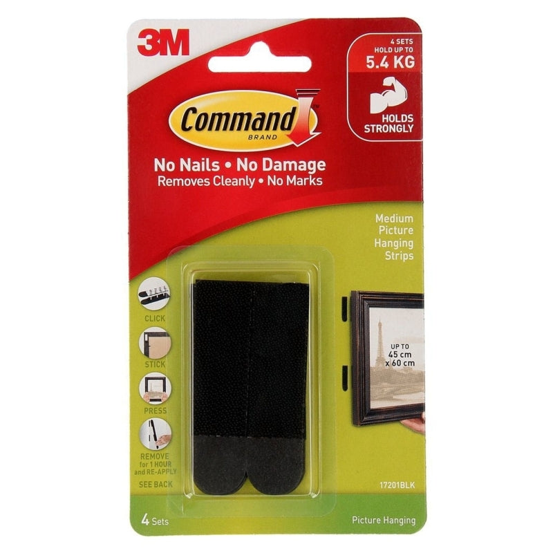 CMD Strip CMD17201BLK Pk4 Bx6 Black