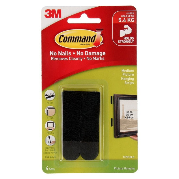 CMD Strip CMD17201BLK Pk4 Bx6 Black