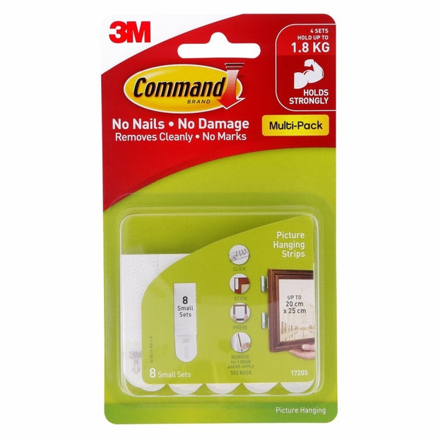 Command Strips 17205 Bx4 White