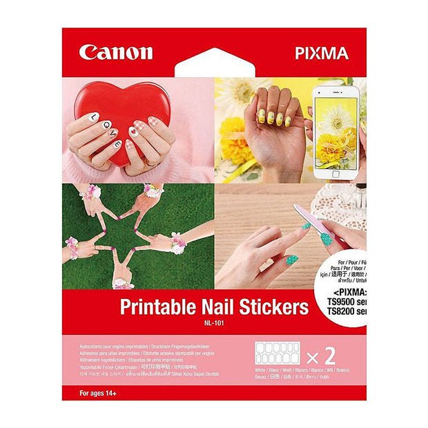 Canon Printable Nail Stickers 2 Sheets Paper Product