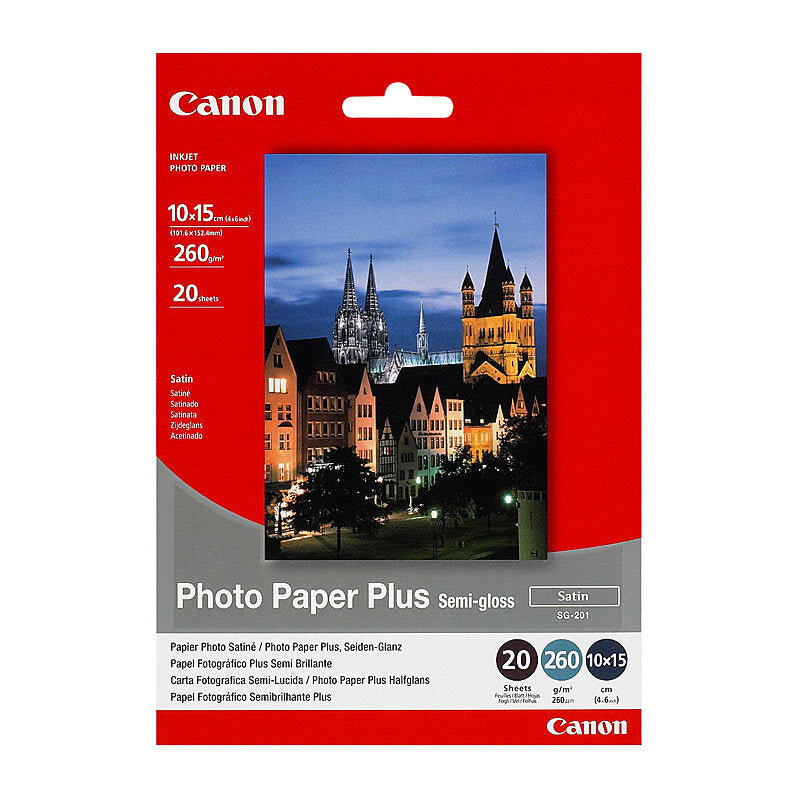Canon 4x6 260gsm Semi Gloss 20 Sheets Paper Product