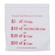 Cmbld Coin Bag 110X100 Pk100 Clear/ Clear/Red