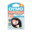 Dymo LT Paper 12mm x 4m White 2pk