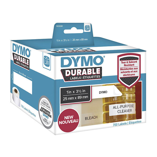 Dymo LW 25mm x 89mm labels White Label Roll