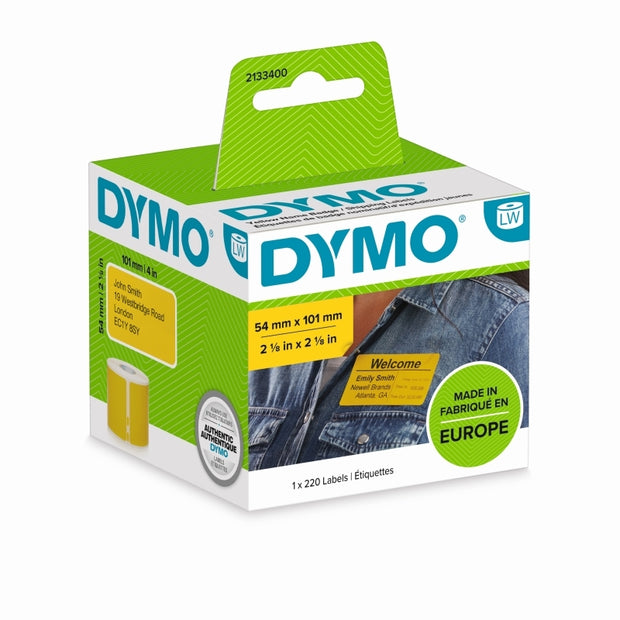 Dymo LW Ship Lbl 54x101mm Ylw Yellow