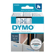 D1 Blue on Wht 12mmx7m Tape 12mm x 7m