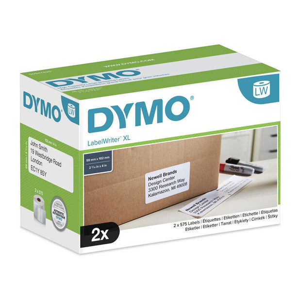 Dymo LW 59mm x 102mm White x2 Label Roll