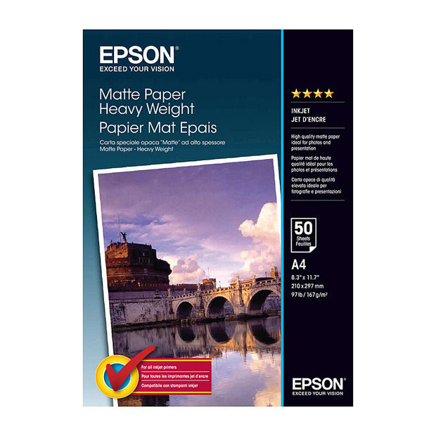 Epson S041256 Matte H/W Paper 50 sheets Product