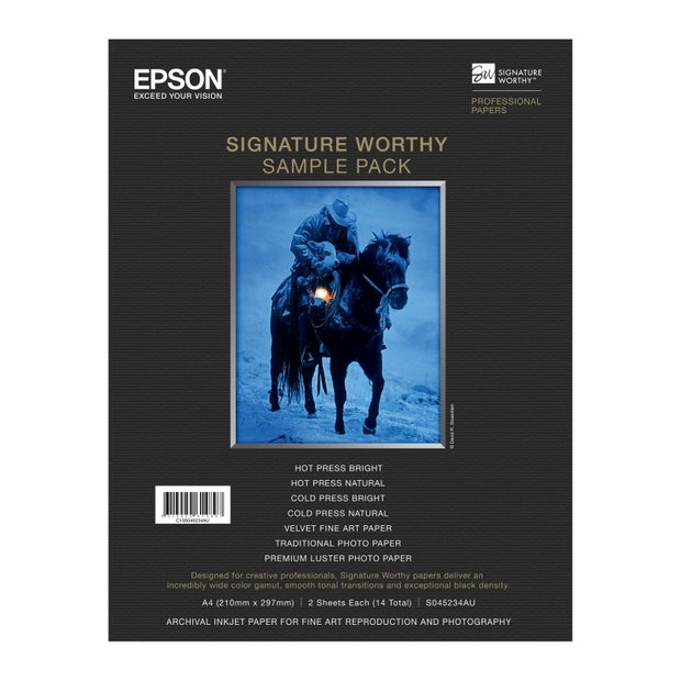 Epson S045234AU SW Sample Pack 7 x 2 Sheets Paper Product