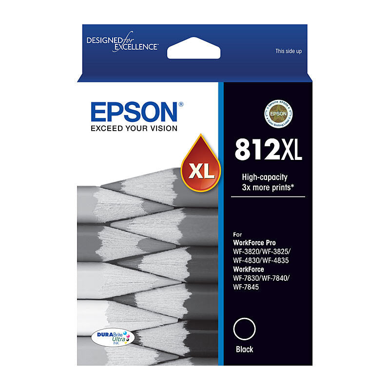 Epson 812XL Ink Cart 1,100 pages Black