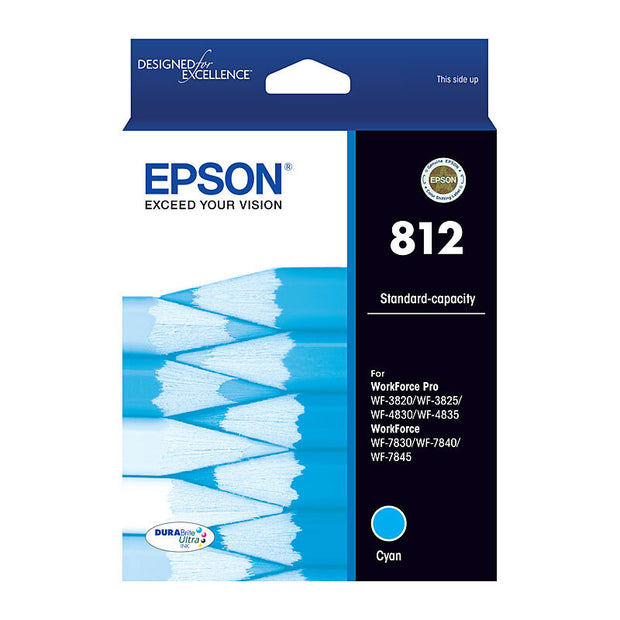 Epson 812 Ink Cart 300 pages Cyan