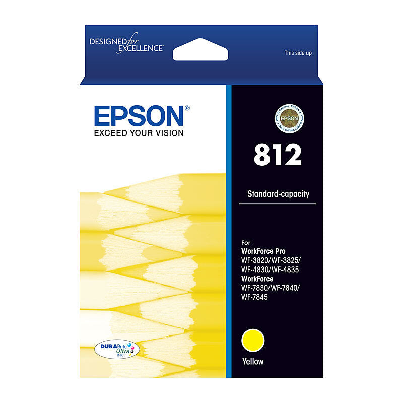Epson 812 Ink Cart 300 pages Yellow