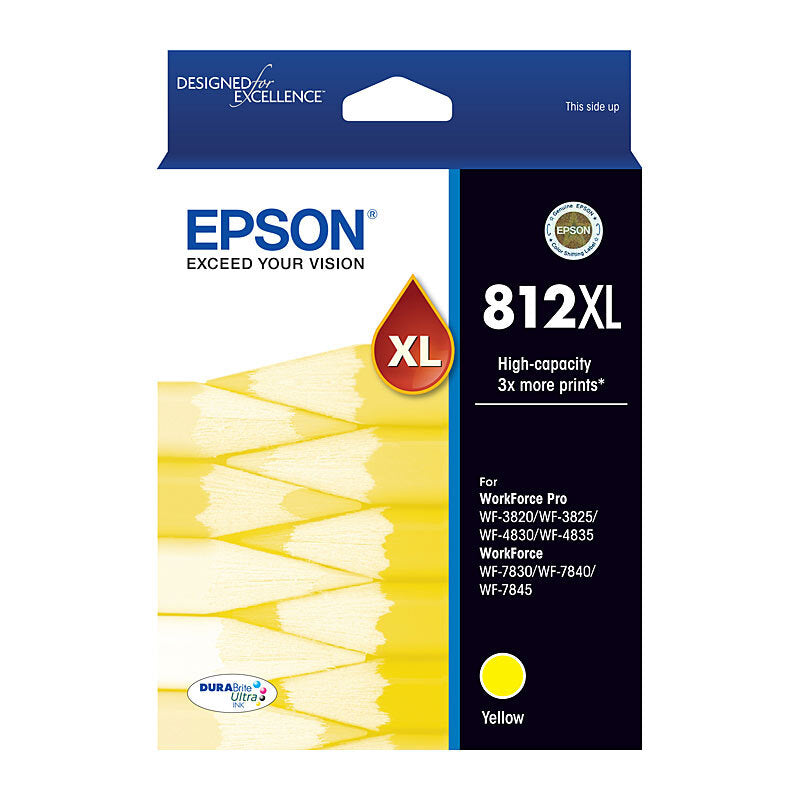 Epson 812XL Ink Cart 1,100 pages Yellow