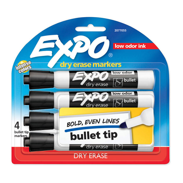Expo W/B Mrkr Blt Blk Pk4 Bx6 Black