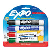 ExpoW/B Marker Blt Ast Pk4 Bx6 /// Black/Blue/Red/Green
