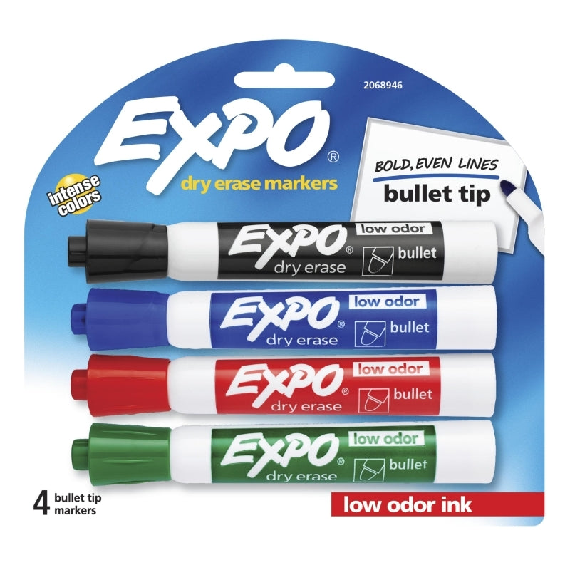 Expo W/B Mrkr Blt Asst Pk4 Bx6 /// Black/Blue/Red/Green