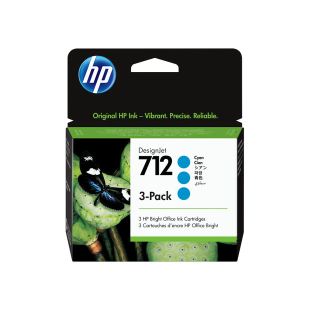 HP #712 29ml 3 Pink 3ED77A Cyan